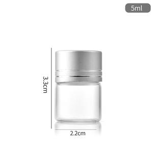 High Clear Silver Cork Cap <b>Glass</b> Jars with Custom Logo Custom Shape & Silk Screen Printing for Rice Tea Coffee Beans Storage - Product Image 5