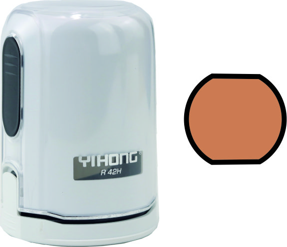 Almohadilla de tinta blanca en blanco YH R42