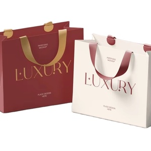 Bolsas de regalo de lujo personalizadas de fábrica Papel de cartón Su propio logotipo para pequeñas empresas Materiales reciclados para ropa Joyería - Product Image 1