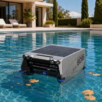 Télécommande sans fil B016, nettoyeur de piscine solaire à double alimentation, charge rapide, robot nettoyeur automatique pour piscines d'hôtel, 25 heures d'autonomie
