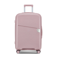 Valise à roulettes unisexe grande capacité 24 pouces, 4 roues pivotantes, néoprène imperméable, serrure TSA, poignée souple, fermeture à glissière