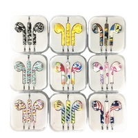 Audífonos Impresos y Pintados con Patrones Coloridos, Control con Cable y Micrófono, Diseño de Personajes Animados, Audífonos con Cable