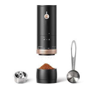 เครื่องบดกาแฟพกพาขายดี ชาร์จไฟผ่าน USB ได้ ใช้ใบมีดบดแบบ Burr เหมาะสำหรับการตั้งแคมป์ - Product Image 1