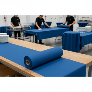 Rotolo di Tovaglia Blu 0,40x48m, Tessuto Morbido e Asciutto, B2B - Product Image 3