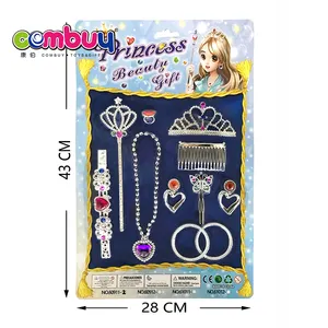 Принцесса красота набор Пластиковые Гальванические Игрушки для девочек ювелирные изделия