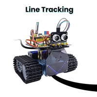 Kit de Robot Tanque Educativo STEM Keyestudio V3.0, Kit de Robótica de Programación STEM, Robot Tanque Inteligente para Arduino