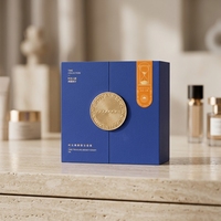 Boîte à parfum magnétique à double porte personnalisée, emballage de luxe rigide pour parfum avec insert en EVA, estampage à chaud, logo en relief, boîte cadeau