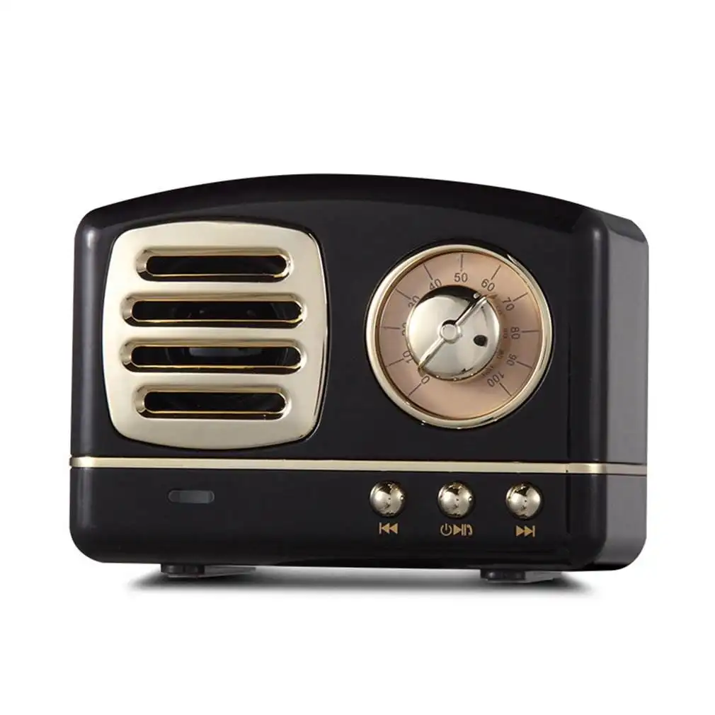 Werks-Vintage-Lautsprecher TF-Karte FM-Radio Tragbarer wiederauf ladbarer drahtloser lauter Bluetooth-Mini-Retro-Lautsprecher