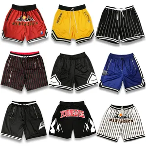 Großhandel anpassbare Multi-Style Basketball Shorts Sublimation Stickerei Logo Design Basketball Shorts