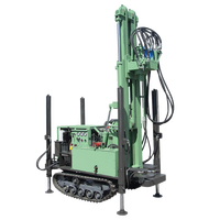 Machine de forage de puits d'eau pneumatique sur chenilles JUTOP 160m avec pompe et moteur – Rig polyvalent pour le forage de puits profonds