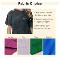 Robe t-shirt surdimensionnée décontractée personnalisée en jersey de coton délavé à l'acide col en O T-shirt long imprimé Robe t-shirt vierge design pour femmes