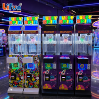 LIFUN Machine de jeu de récompense à 24 pinces, jeu de la chance, machine de divertissement d'intérieur à monnayeur, distributeur de prix en métal, garantie 1 an