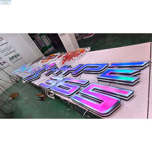ป้ายร้านยิม Denison Custom Company แบบ RGB <span class=keywords><strong>Dynamic</strong></span> 3D LED ตัวอักษรเรืองแสง กันน้ำ IP65 สำหรับภายนอกอาคาร พร้อมการรับประกัน 2 ปี - Product Image 5