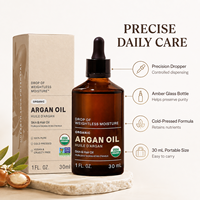 Huile de massage corporel, huile d'argan pour cheveux et corps, 30 ml, 100% pure, pressée à froid, huile marocaine nourrissante pour tous types de peau, sérum OEM ODM