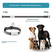 Collier de dressage pour chien à distance 518-1 avec vibration et stimulation électrostatique