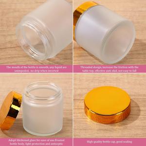 Envases Cosméticos Ecológicos de 5g 15g 30g 50g 100g, Tarro de Crema de Plástico Blanco con Tapa de Rosca, Grado Alimenticio - Product Image 3
