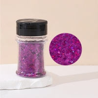 Vente chaude De Noël Holographique Glitter Chunky Mix Laser Paillettes Ensemble Flocon De Neige Arbre Coeur Pentagramme Étoile Hexagone Polyester