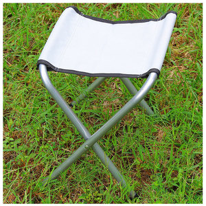 Folding <b>Stool</b> Aluminum Alloy 30x25x35 <b>Portable</b> Outdoor Fishing Beach Travel Chair - Product Image 4