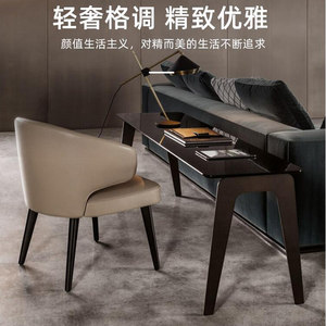 Chaise de salle <span class=keywords><strong>à</strong></span> manger de design italien de haute qualité, chaise élégante et moderne avec pieds en métal pour villa, <span class=keywords><strong>appartement</strong></span> CJ-287E - Product Image 4
