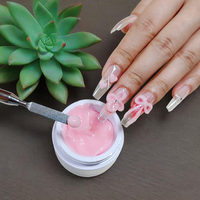 Service OEM ODM HS, Gel de construction UV pour ongles en gelée, 15 ml, 96 couleurs, non collant, pour extension des mains, marque privée, sans HEMA, sans TPO