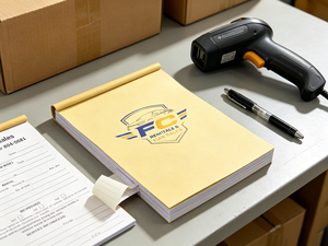 Carnet de reçus/tickets personnalisé avec impression couleur du logo, papier autocopiant NCR 2 plis pour concessionnaires automobiles - Product Image 4