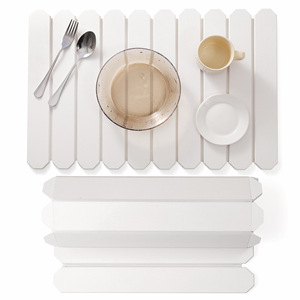 Modello personalizzabile e colore pieghevole tappetino diatomea terra a secco utensile da cucina drenante piano di lavoro assorbente da bagno - Product Image 2