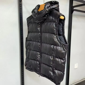 Chaqueta Bomber Ajustada con Capucha para Hombre, Abrigada para Invierno, Rellena de Algodón, Impermeable, Brillante, con Logotipo en la Parte Delantera - Product Image 2