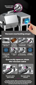 Machine à mariner les poulets entiers |   Ensemble professionnel de hachoir à viande et de machine à agiter sous vide pour la transformation de la volaille - Product Image 3