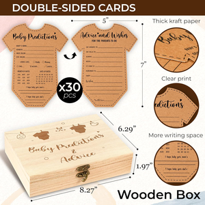 Tarjetas de Consejos para Baby Shower Estilo Boho de Pafu, Juegos de Adivinanzas Divertidos para Futuros <span class=keywords><strong>Padres</strong></span>, Actividades, Juego de Tarjetas de Predicción de Género Neutral para Bebés - Product Image 2