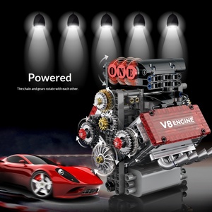 Kits de blocs de construction mécaniques pour <span class=keywords><strong>moteur</strong></span> <span class=keywords><strong>V8</strong></span>, modèle de <span class=keywords><strong>moteur</strong></span> de voiture multicylindre, ornement fonctionnel, jouet d'assemblage pour garçon G8909 - Product Image 3