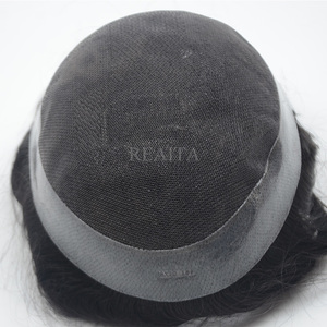 Pizzo Australia con pu intorno al toupee <span class=keywords><strong>di</strong></span> ricambio per <span class=keywords><strong>uomo</strong></span> con sistema <span class=keywords><strong>di</strong></span> capelli umani indiani a media densità - Product Image 4