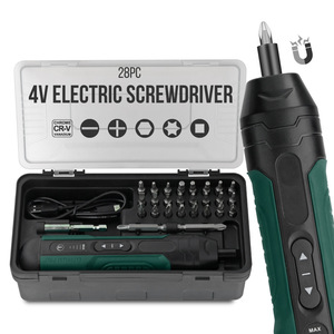Destornillador Eléctrico de 4V, Juego de 28 Piezas con Cargador, Batería de Iones de Litio, Uso Doméstico - Product Image 1