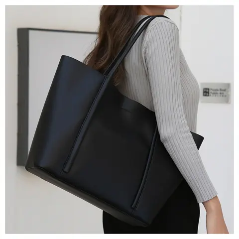 CPC yeni stil Vintage gelişmiş doku çanta büyük kapasiteli moda el fatura kadın askılı omuz çantası kadın kızlar için