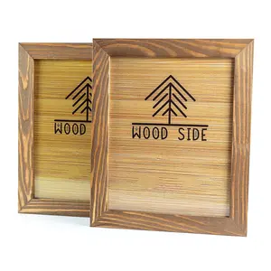 Vente en gros sur mesure cadres photo de bureau rétro en bois naturel cadres photo décoratifs en bois styles variés