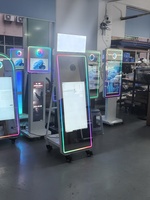 Espejo Fotográfico para Bodas y Fiestas de 43 Pulgadas, Cabina de Fotos DSLR con Pantalla Táctil, Marco LED, Espejo Fotográfico con Soporte para Impresora para Eventos