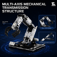 Kit de construction de bras robotique programmable STEM, jouet éducatif d'ingénierie et de construction