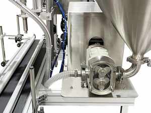 เครื่องบรรจุแบบโรเตอร์ปั๊มสำหรับเครื่องดื่มแอลกอฮอล์ น้ำผลไม้ น้ำแร่ ลิปกลอส สเปรย์ฉีดผม ซอส บนสายพานลำเลียงอัตโนมัติ - Product Image 5