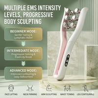 Nouveau Masseur Visage et Cou 2026, Rouleau Portable Anti Double Menton, Appareil Électrique 3D pour le Visage, Matériau ABS, 400mAh