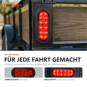 トレーラーテールライト LED 10 ビーズ 12V リアライトトラックキャラバン用ユニバーサル IP67 防水 2 ワットトラックライトアクセサリー - Product Image 3