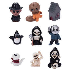 Ensemble de figurines en résine Dp Halloween, mini squelette, décoration fantôme, décoration intérieure - Product Image 5