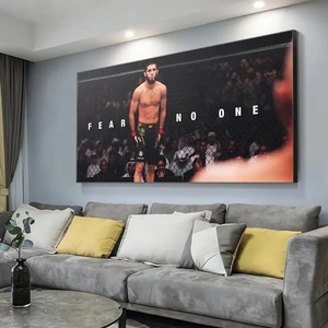 Stampa su Tela Motivazionale 'MMA <span class=keywords><strong>Fighter</strong></span> Fear No One', Poster UFC per Palestra, Ufficio, Man Cave o Decorazione Sala Sport da Combattimento, Regalo - Product Image 4