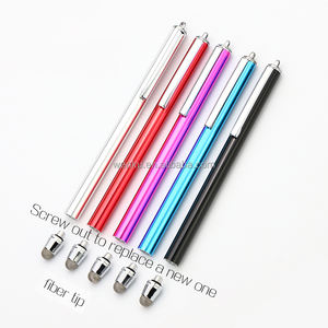Stylos tactiles promotionnels personnalisés à bas prix avec logo pour téléphone portable, vente de stylos tactiles de marque avec pointe fine en fibre de maille, très demandés - Product Image 1
