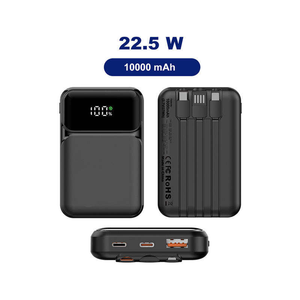 พาวเวอร์แบงค์ขนาดเล็ก 10000mAh รุ่นขายดี พร้อมสายถอดได้ หน้าจอ LCD อัจฉริยะ และสายคล้องโทรศัพท์ - Product Image 2