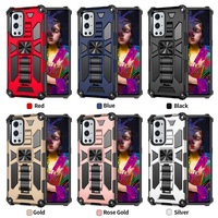 Coque de téléphone TPU à double couche pour OnePlus 10, 9 Pro, 8T, 9R, antichoc, avec béquille