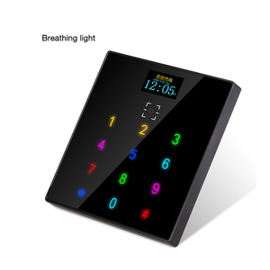 Escáner de código QR 1D 2D Control de acceso de puerta de pantalla táctil con teclado Lector de proximidad de tarjeta RFID Wiegand inteligente - Product Image 2