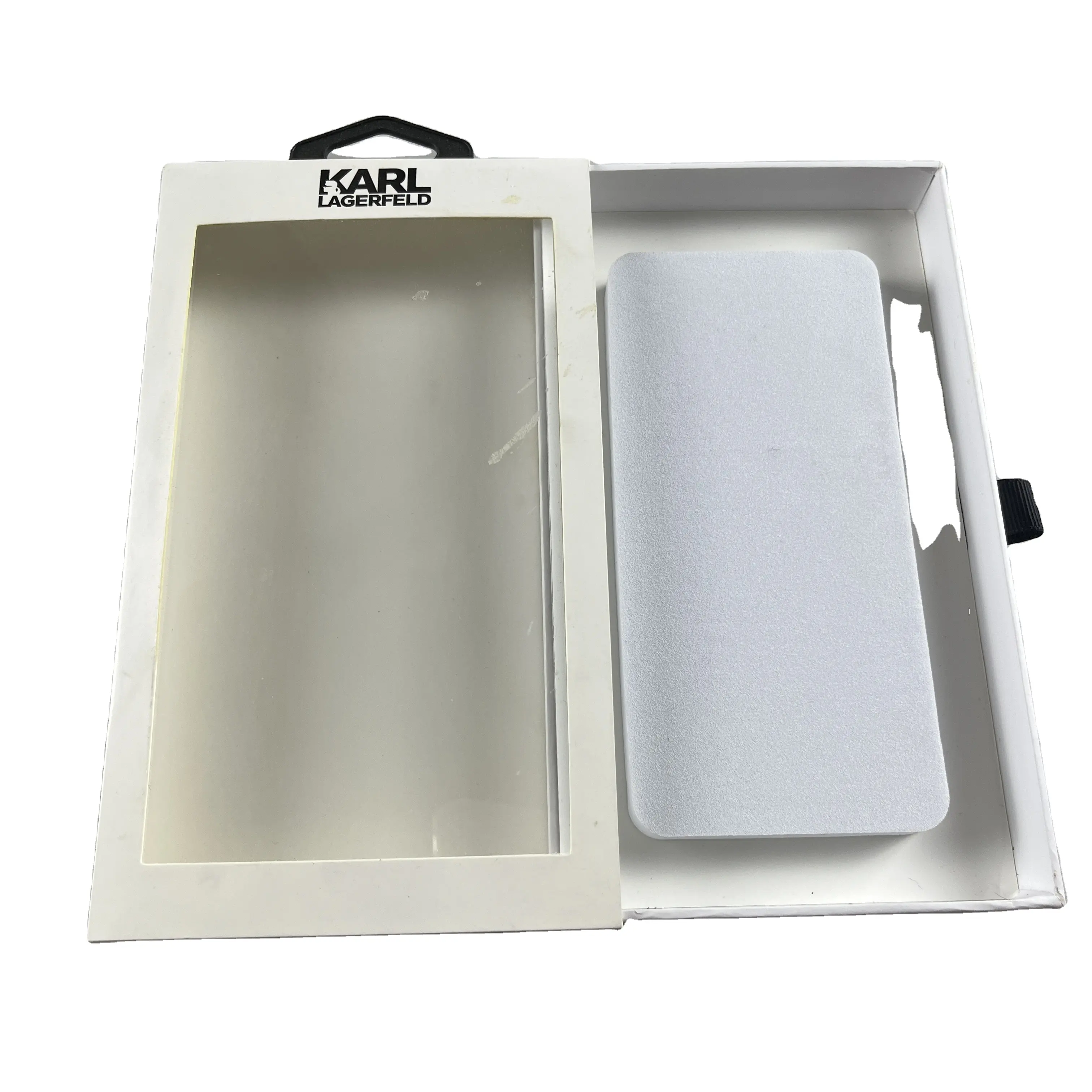 Embalaje de caja de teléfono minorista de lujo personalizado, caja de gancho y caja de papel estilo cajón, adecuado para varios modelos de teléfono