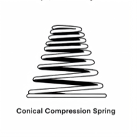 Vente en gros de ressorts de compression coniques industriels YUHUI, ressort hélicoïdal en acier à haute tension, capacité de charge de 7 lb, modèle Y-3