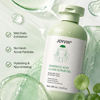 En stock, faible MOQ, gel exfoliant doux à l'acide mandélique, exfoliation quotidienne, nettoyage en profondeur pour tous types de peaux, sans cruauté envers les animaux