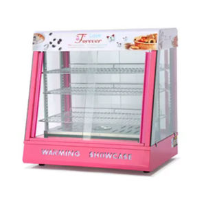 Armario de calentamiento de acero inoxidable, armario caliente para hamburguesas, color negro, ángulo recto, biselado, comercial, restaurante - Product Image 4