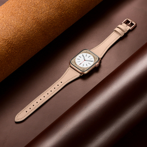 <span class=keywords><strong>Bracelet</strong></span> mince en cuir véritable pour <span class=keywords><strong>Apple</strong></span> <span class=keywords><strong>Watch</strong></span> Band 45mm 49mm 41mm <span class=keywords><strong>44mm</strong></span> 42mm 40mm Hommes/Femmes <span class=keywords><strong>Bracelet</strong></span> IWatch Ultra8 7 6 - Product Image 4